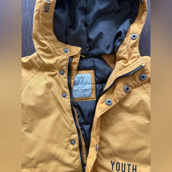 Zara Kids Yellow Jacket Future Collection Size 6 - Picture 2 of 10